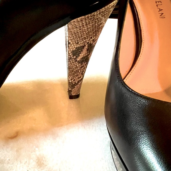 Antonio Melani Black Python Style Pumps Size 7.5 - Picture 4 of 9